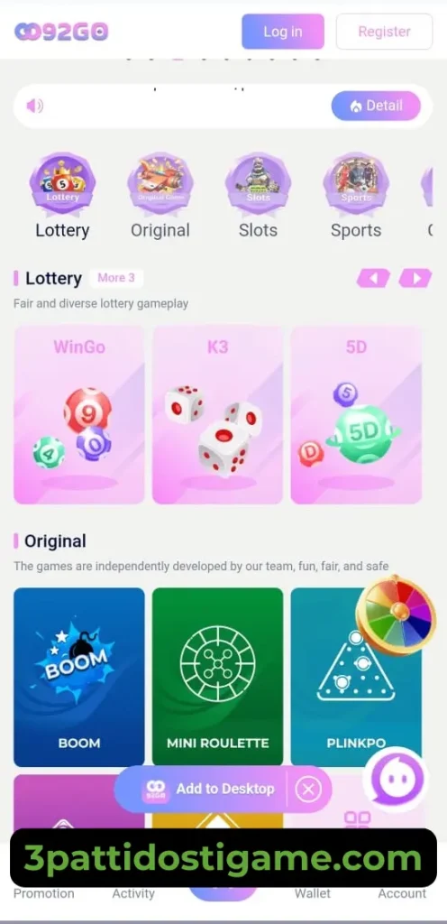 92GO Game
