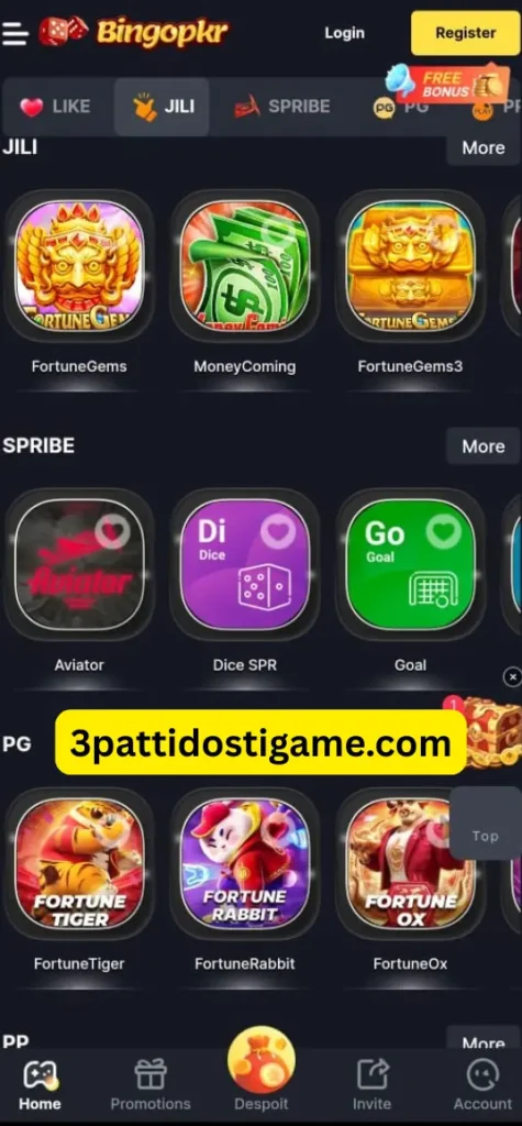 Bingo PKR11 Game